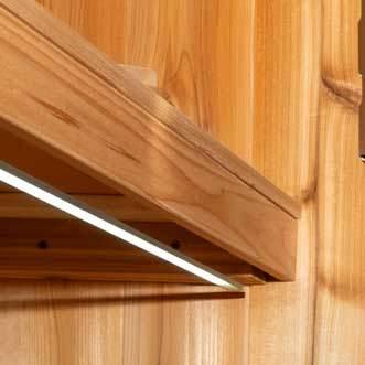 Leisurecraft Single Bench Sauna Light Set | 2 Strip LED with Remote - Sauna Luxuries