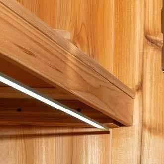Leisurecraft Single Bench Sauna Light Set | 2 Strip LED with Remote - Sauna Luxuries