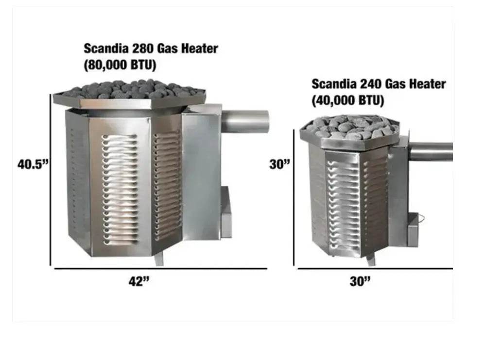 Scandia 40K BTU Propane Sauna Heater – Premium Performance - Sauna Luxuries