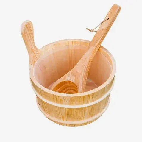 Scandia Sauna Bucket & Ladle Set - Sauna Luxuries