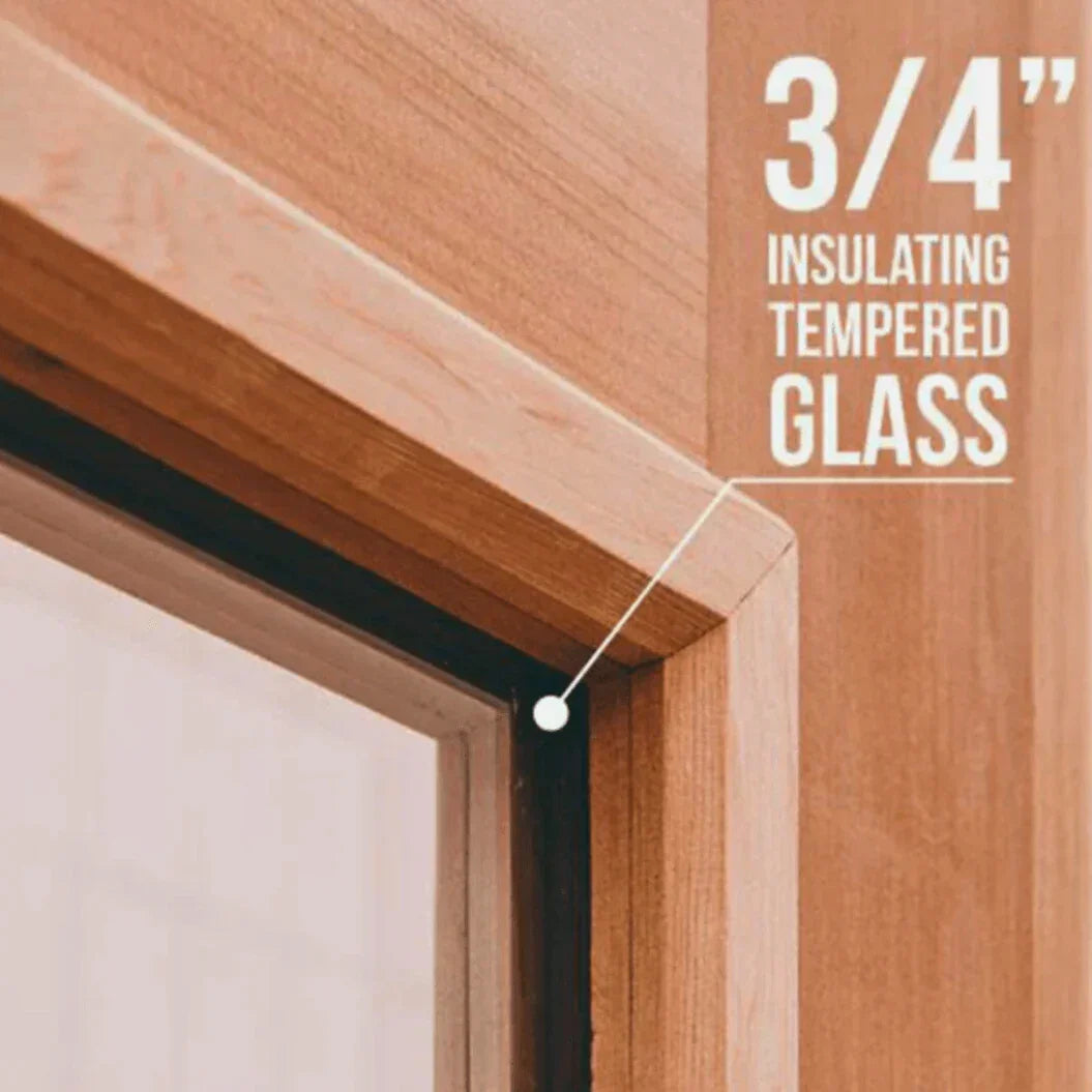 Scandia 36" Cedar Sauna Door – Premium Insulation & Elegant Design - Sauna Luxuries