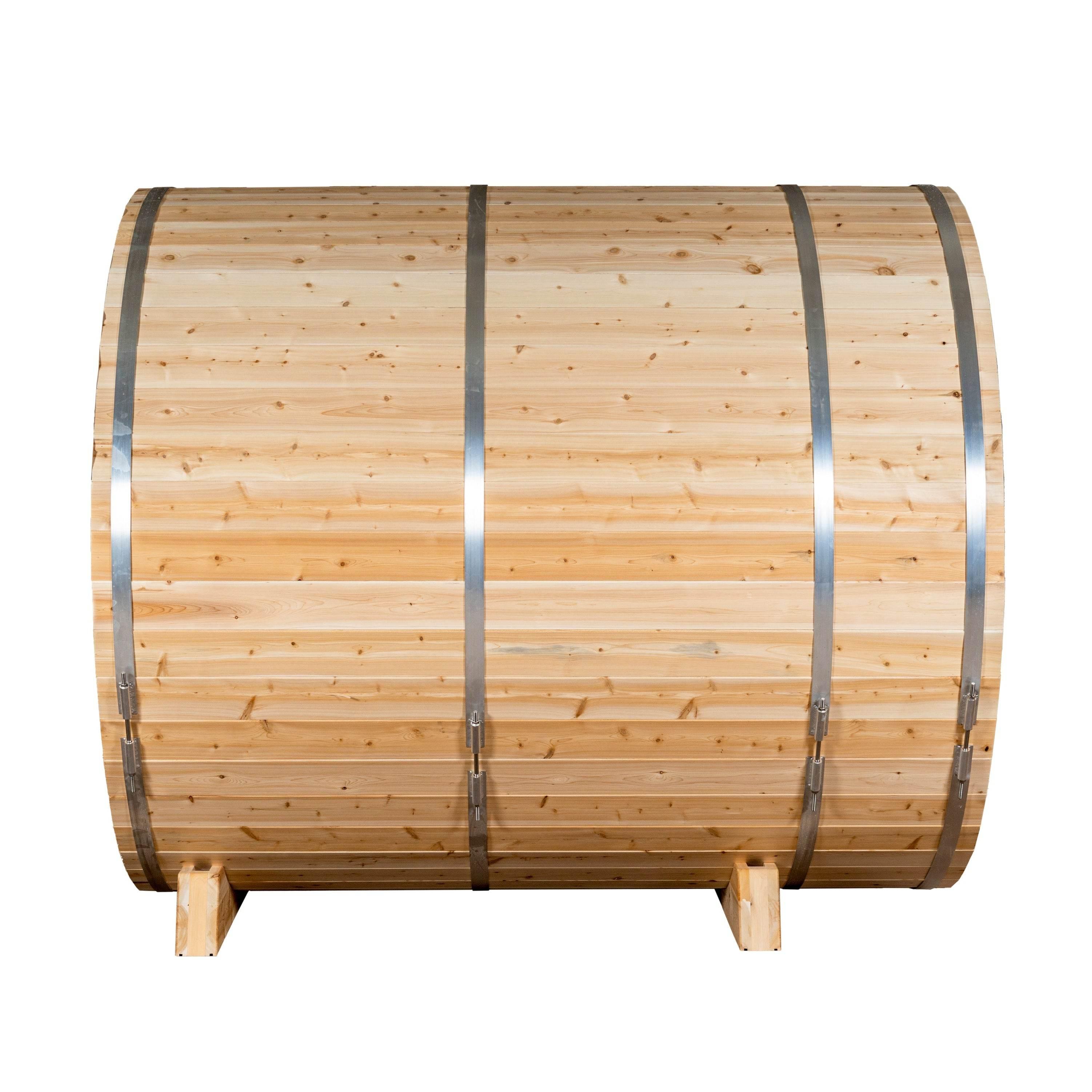 Leisurecraft Serenity MP Barrel Sauna | Electric Heated Cedar Sauna - Sauna Luxuries