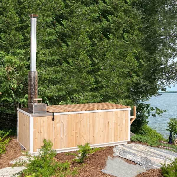 Leisurecraft Starlight Wood Burning Hot Tub | Canadian Timber Soaker - Sauna Luxuries