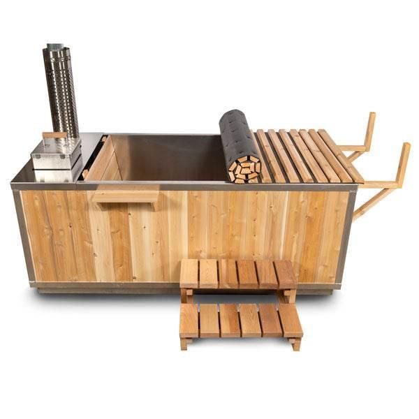 Leisurecraft Starlight Wood Burning Hot Tub | Canadian Timber Soaker - Sauna Luxuries