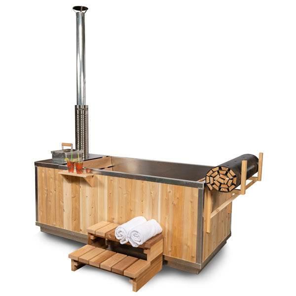 Leisurecraft Starlight Wood Burning Hot Tub | Canadian Timber Soaker - Sauna Luxuries