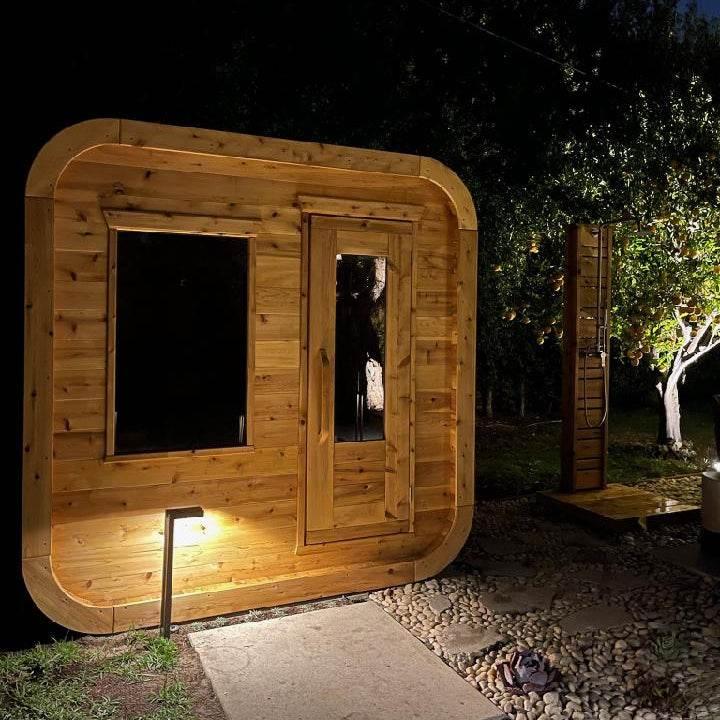 Dundalk Leisurecraft CT Luna Sauna | Electric Heated Cedar Kit - Sauna Luxuries