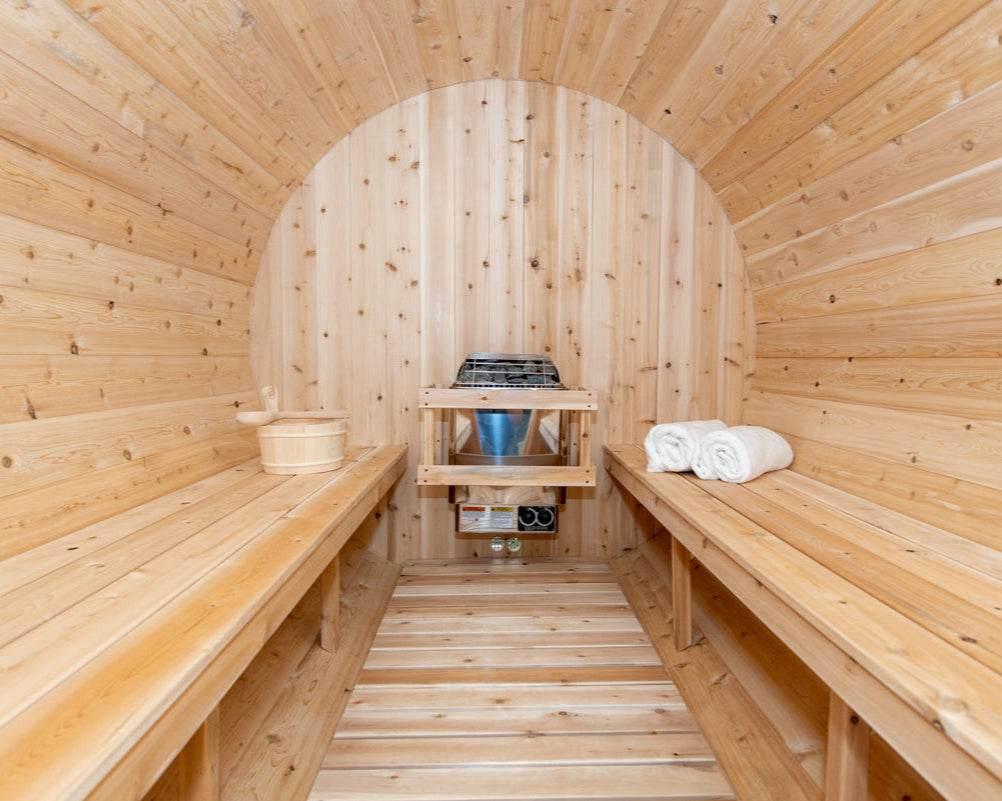 Dundalk Leisurecraft CT Tranquility Barrel Sauna | Electric Heated Cedar Kit - Sauna Luxuries