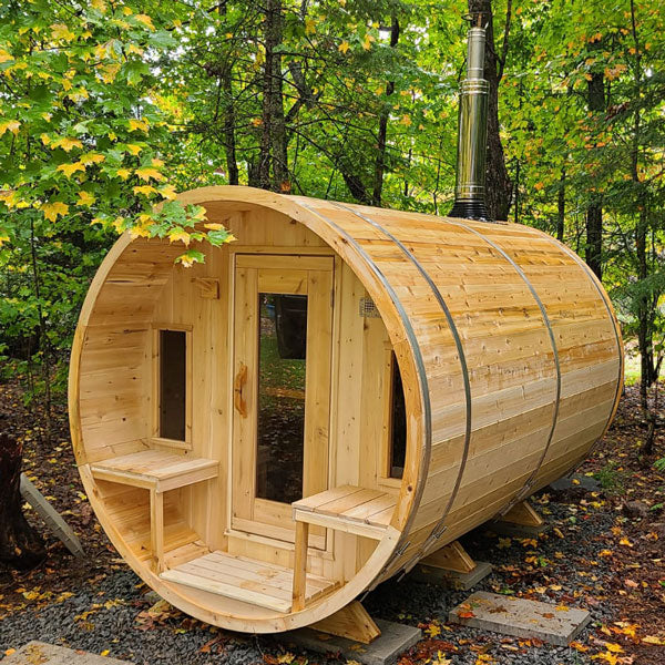 Leisurecraft CT Tranquility Barrel Sauna | Wood Burning
