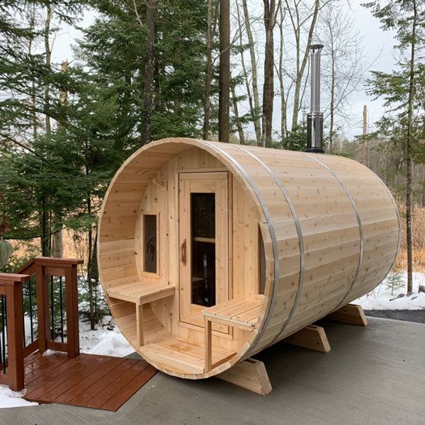Leisurecraft CT Tranquility Barrel Sauna | Wood Burning