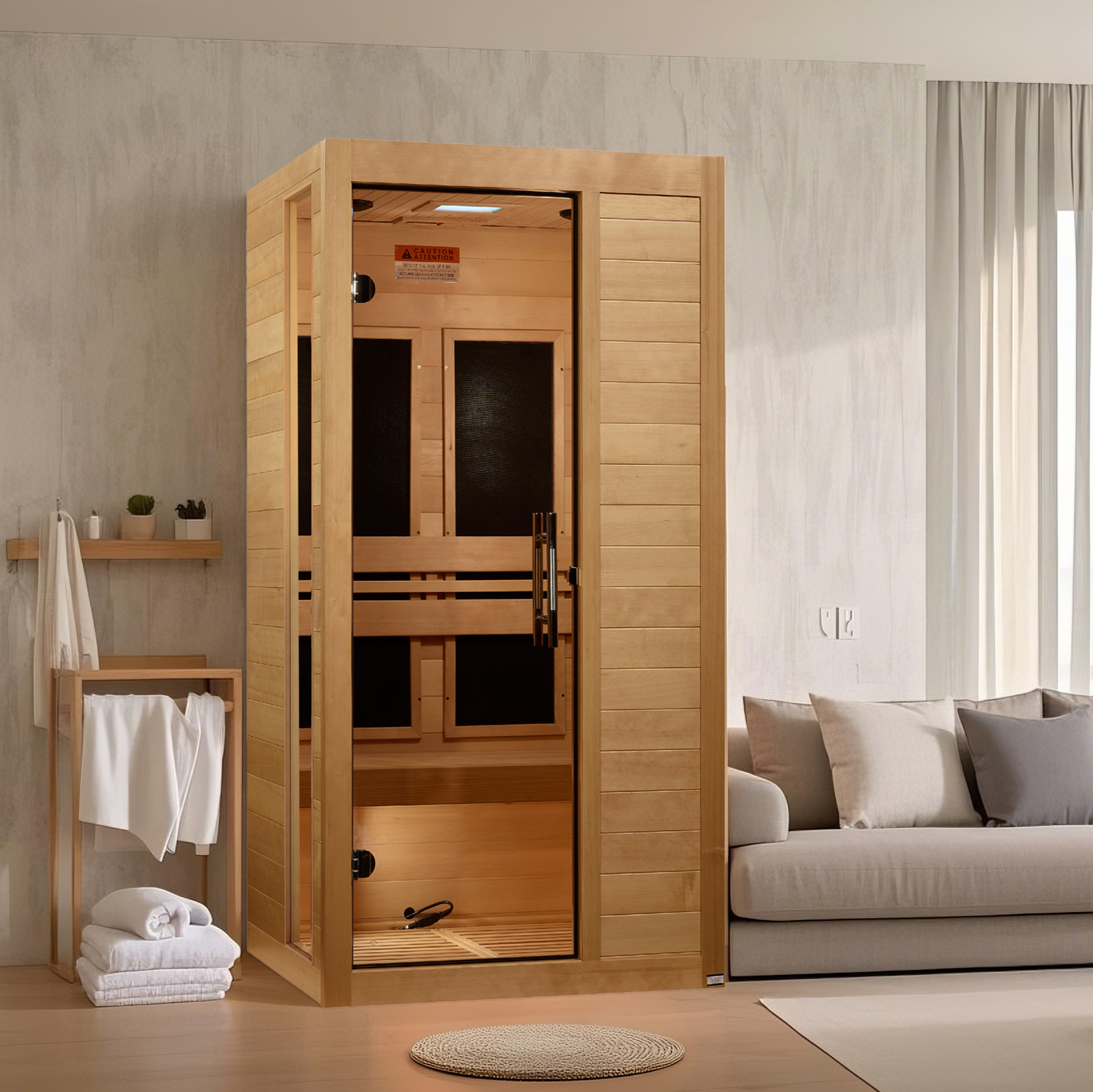 Dynamic Veneto Elite 1-2-person Ultra Low EMF FAR Infrared Sauna