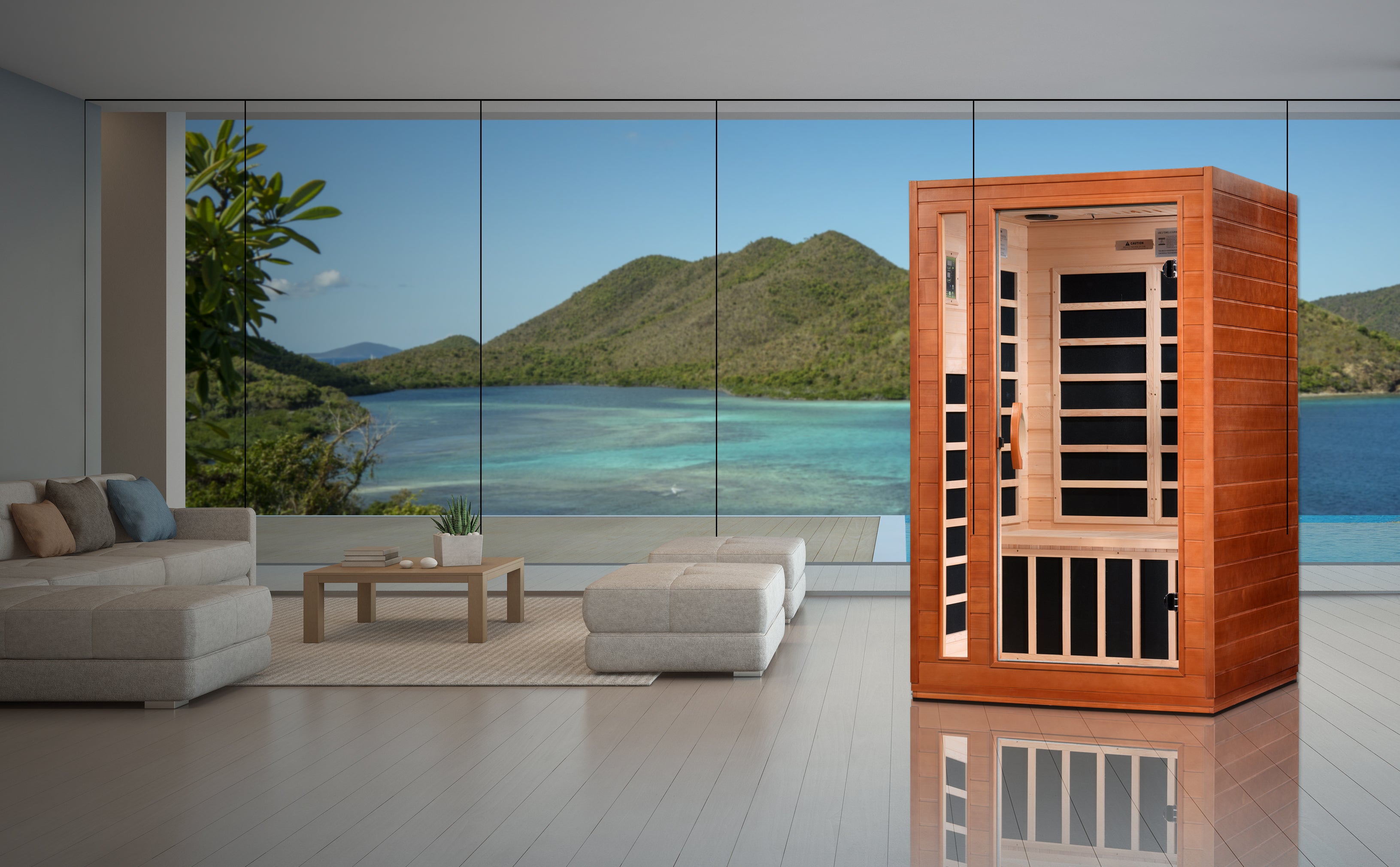 Dynamic Cordoba Elite 2-person Ultra Low EMF FAR Infrared Sauna