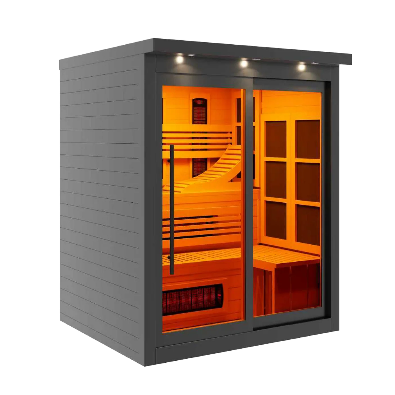Golden Designs Monaco 6-Person PureTech™ Full Spectrum Near Zero EMF Infrared Sauna Golden Designs