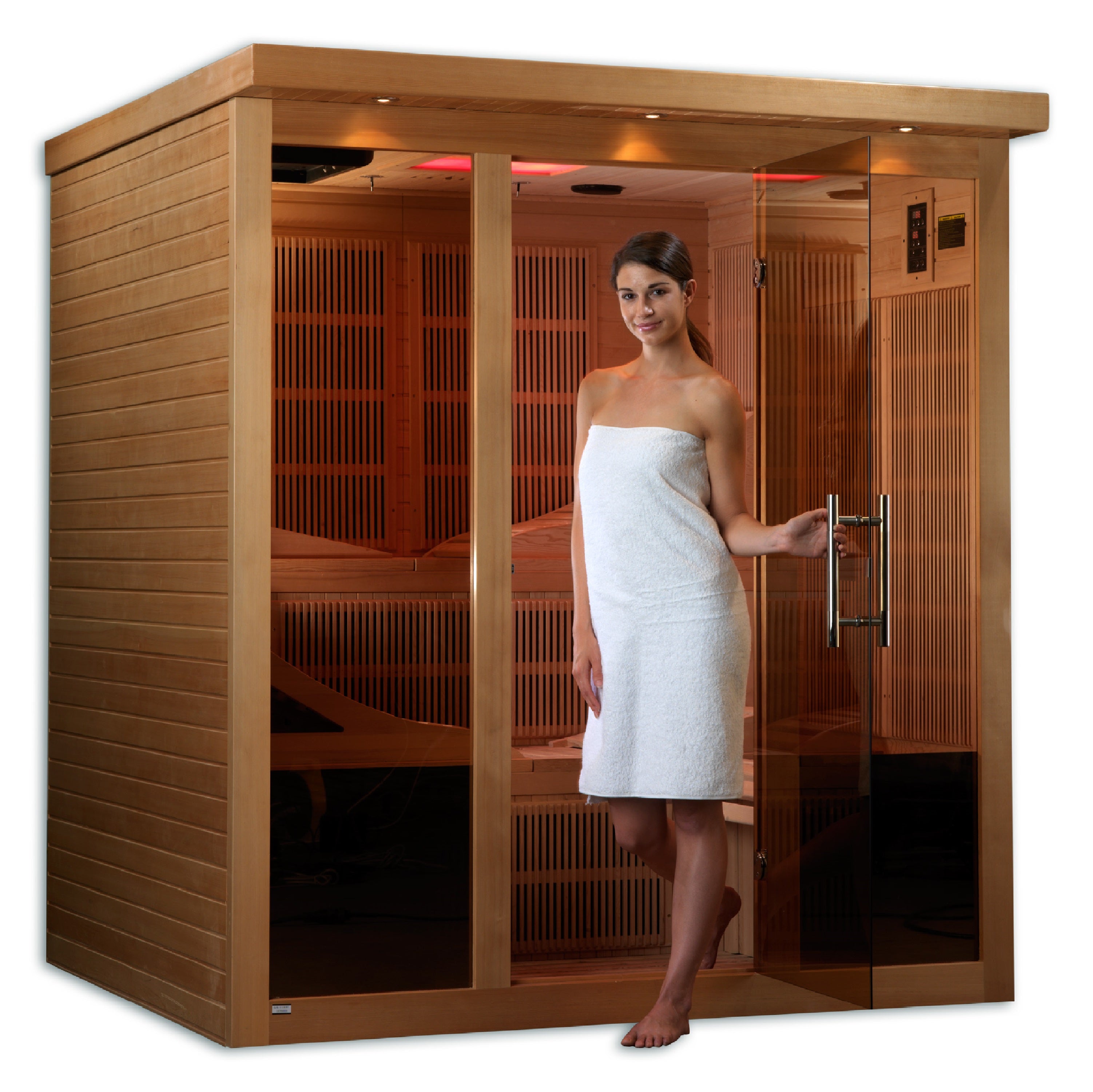 Golden Designs Monaco 6-person Near Zero EMF FAR Infrared Sauna