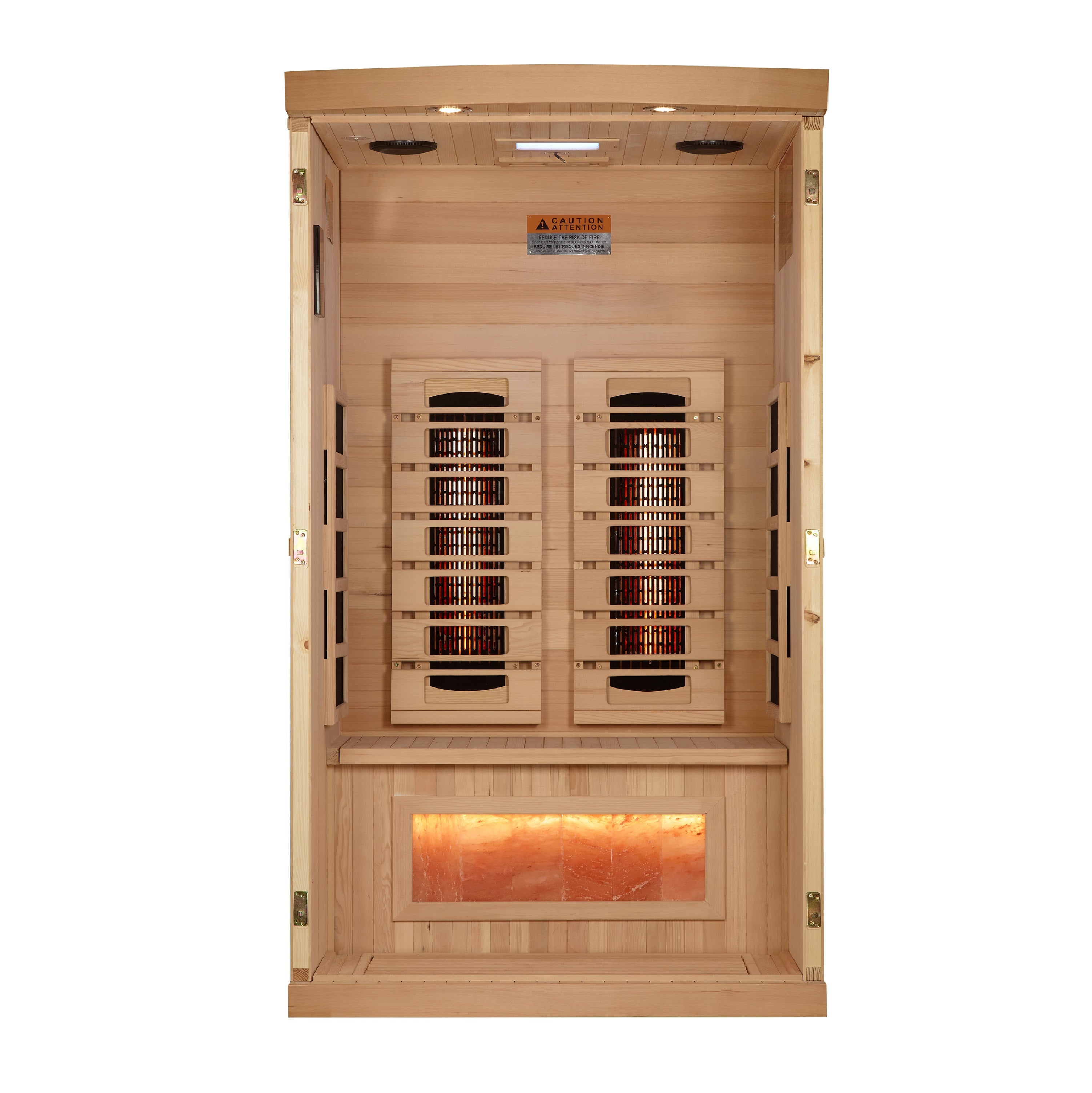 Golden Designs 1–2-Person Full Spectrum Near-Zero EMF Infrared Sauna