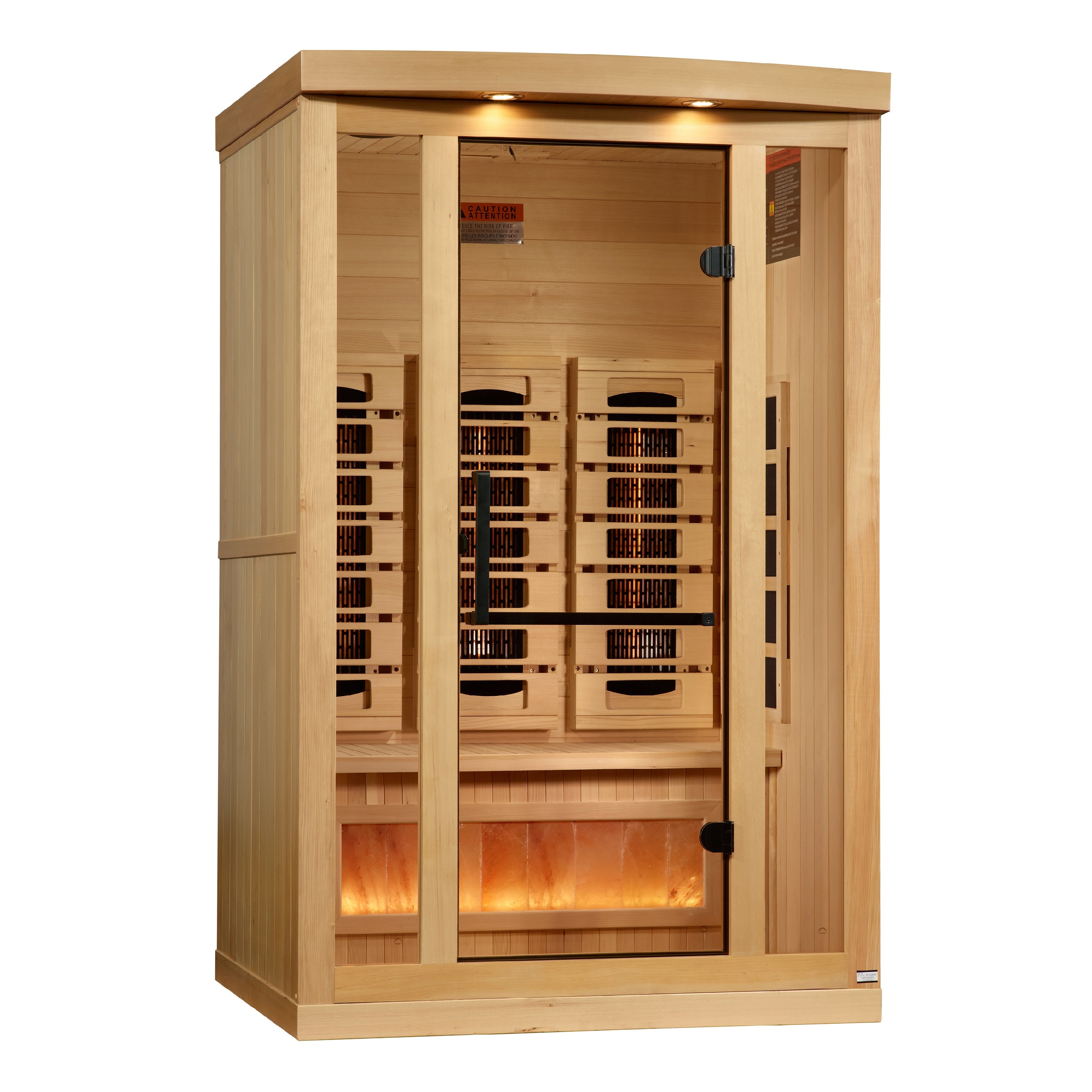 Golden Designs 2-Person Full Spectrum Near-Zero EMF Infrared Sauna