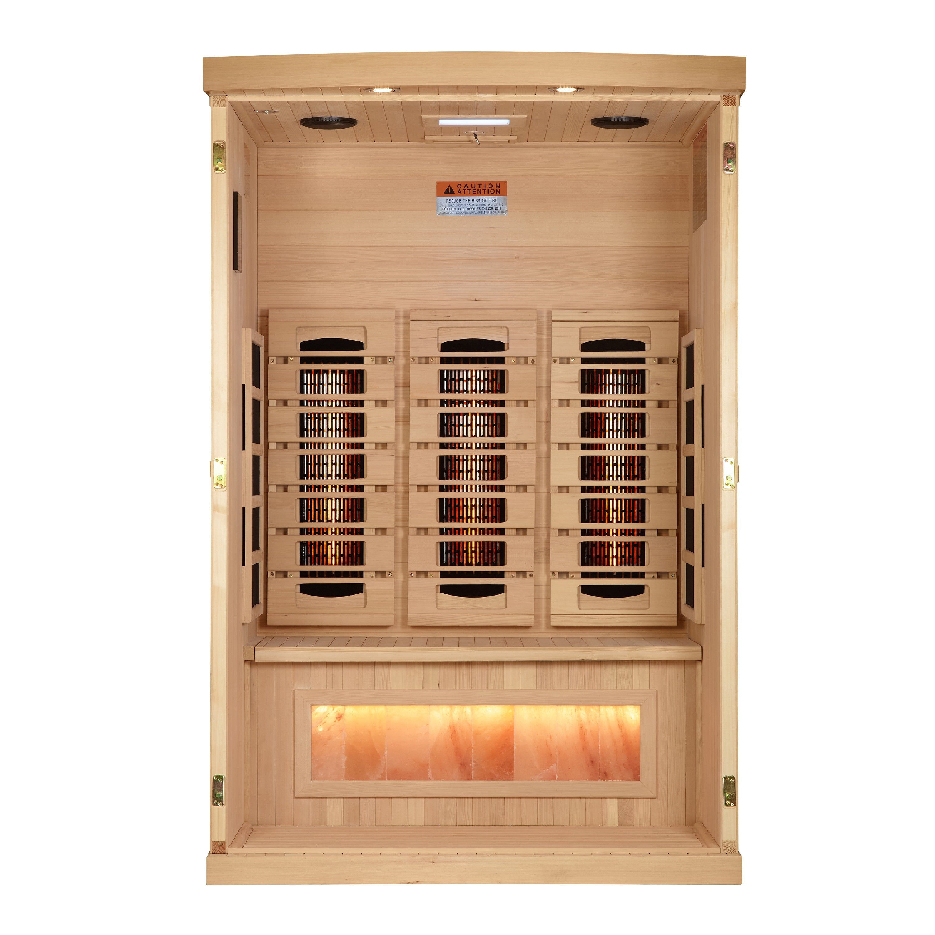 Golden Designs 2-Person Full Spectrum Near-Zero EMF Infrared Sauna