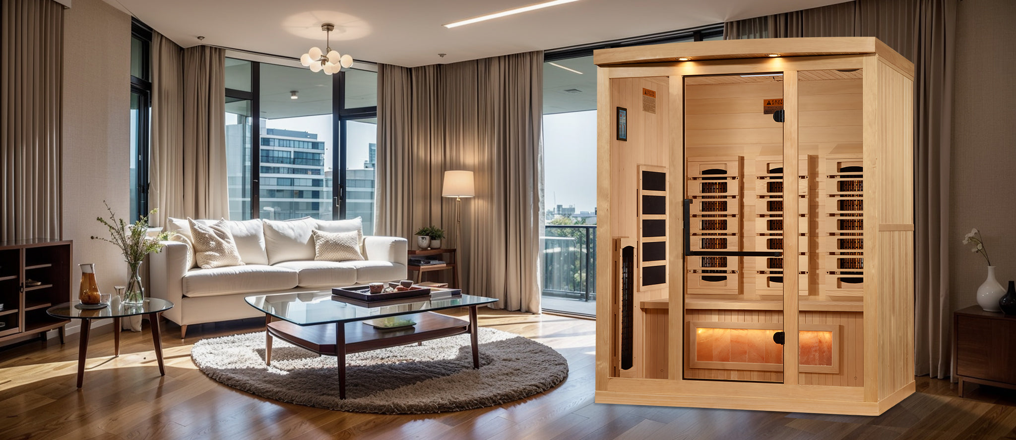 Golden Designs 3-Person Full Spectrum Near-Zero EMF Infrared Sauna