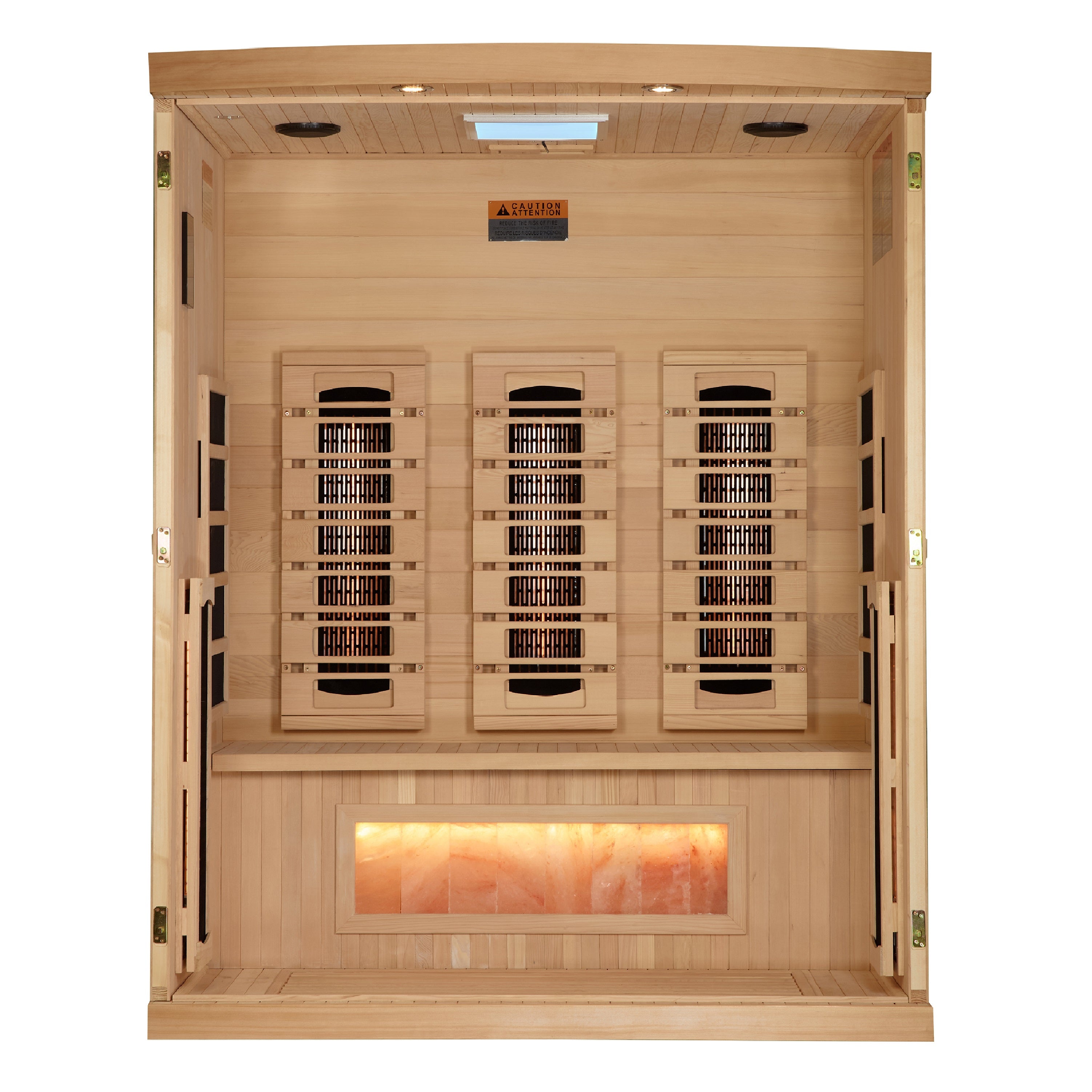 Golden Designs 3-Person Full Spectrum Near-Zero EMF Infrared Sauna