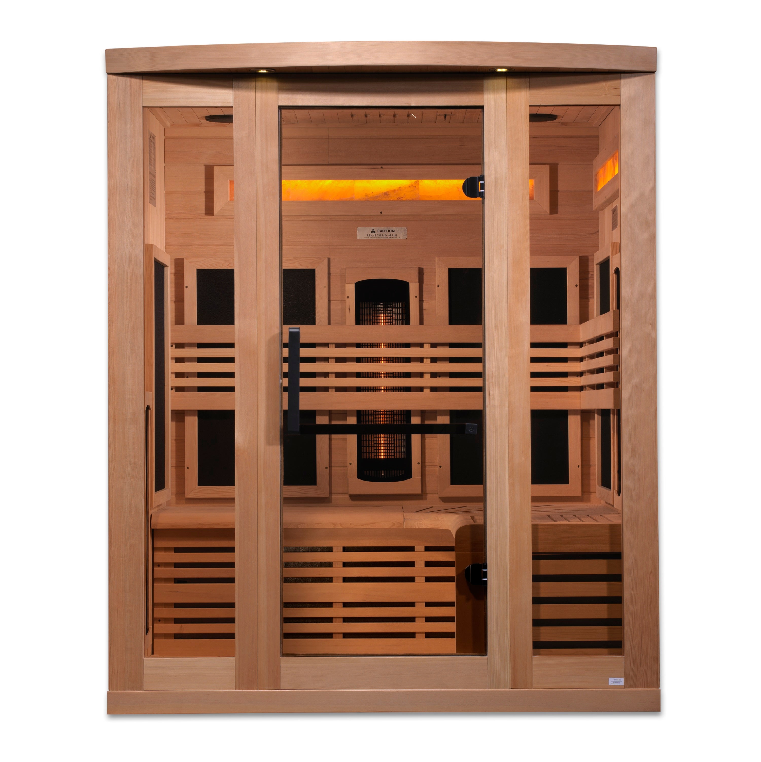 Golden Designs 3-Person Full Spectrum Near Zero EMF FAR Infrared Sauna