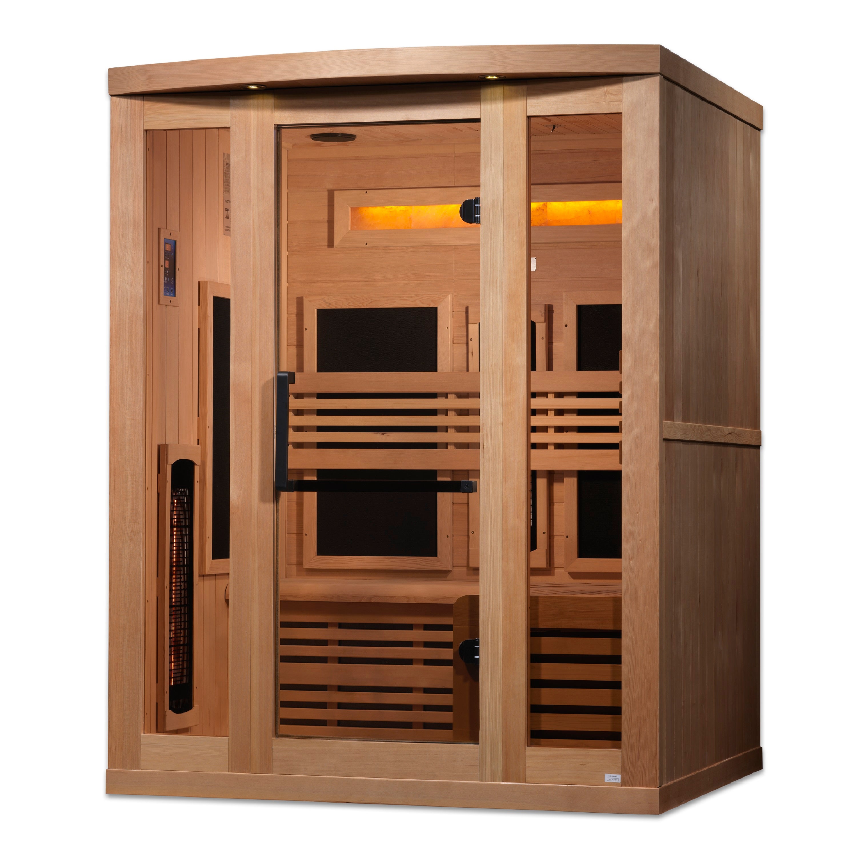 Golden Designs 3-Person Full Spectrum Near Zero EMF FAR Infrared Sauna