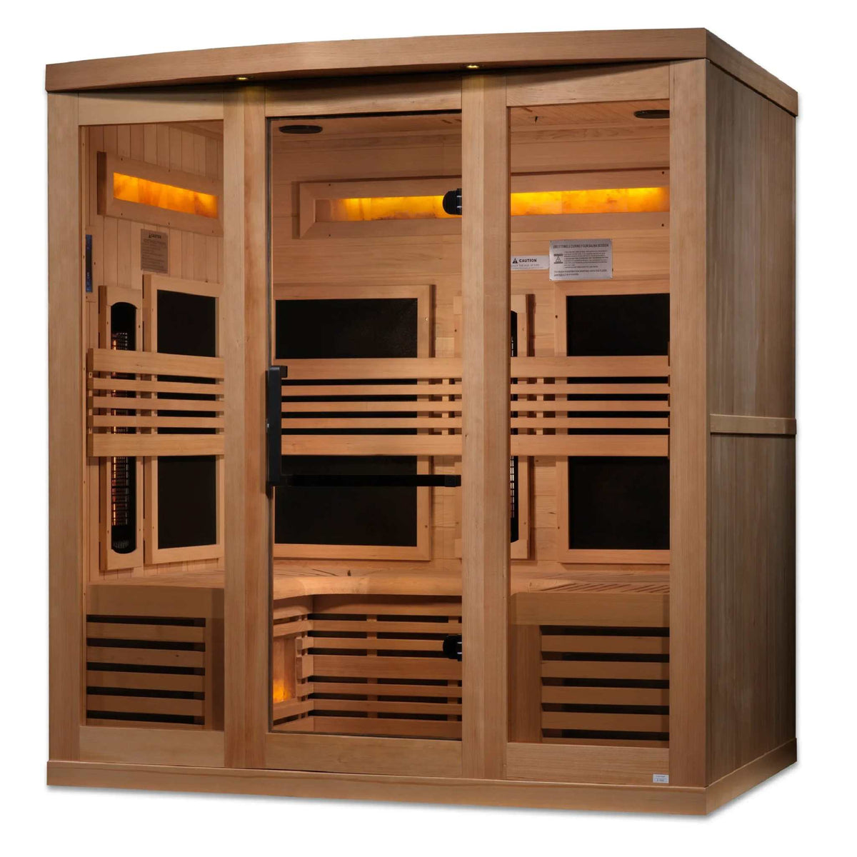 Golden Designs 6-Person Full Spectrum Near Zero EMF FAR Infrared Sauna - Sauna Luxuries