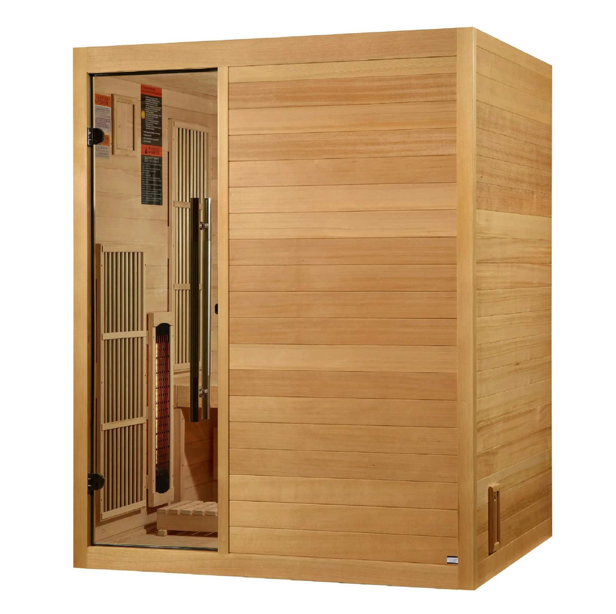 Golden Designs Soria 3 Person Hybrid Sauna | Full Spectrum & Harvia Stove - Sauna Luxuries