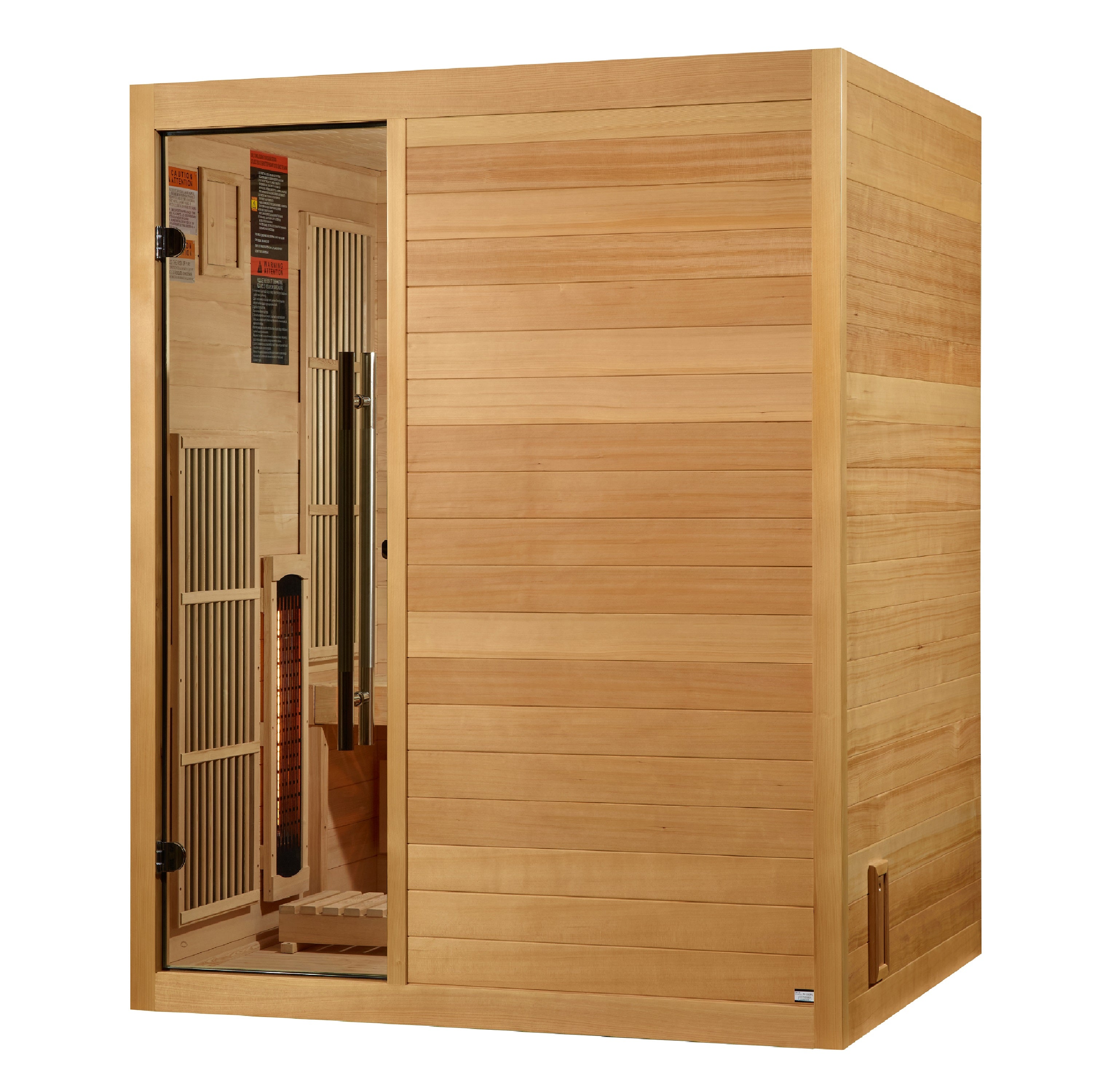 Golden Designs Soria 3 Person Hybrid Sauna | Full Spectrum & Harvia Stove