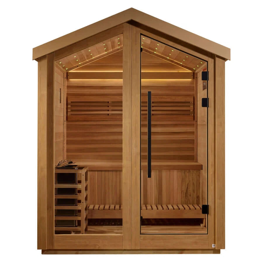 Golden Designs Savonlinna 3-Person Outdoor Traditional Sauna Golden Designs