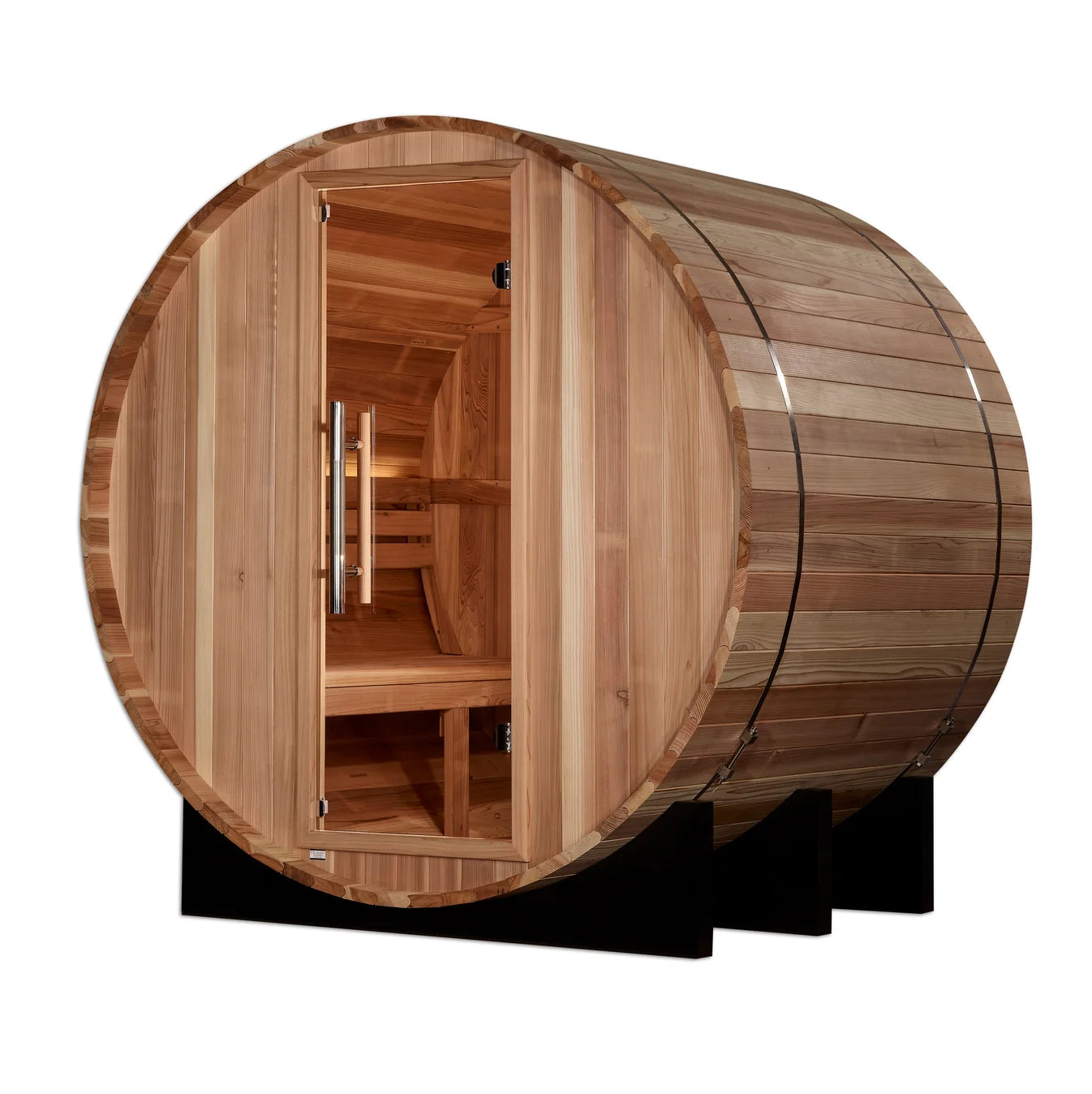 Golden Designs St. Moritz 2-Person Traditional Barrel Sauna Golden Designs