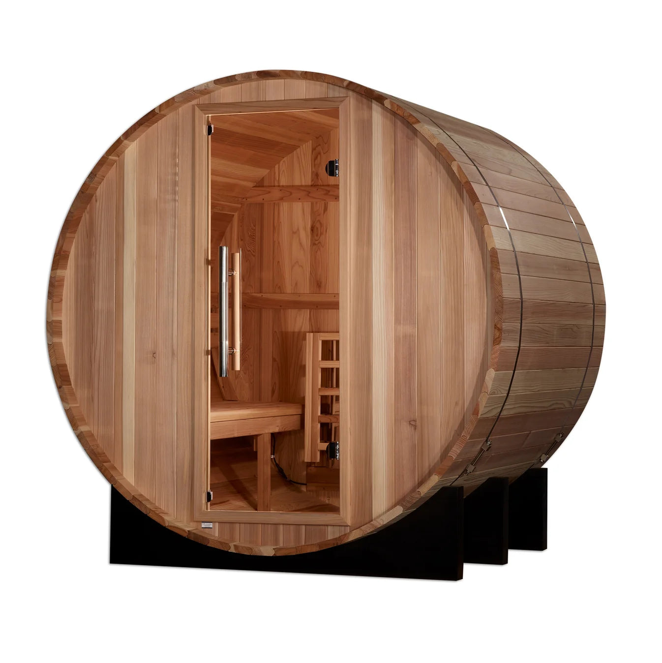 Golden Designs St. Moritz 2-Person Traditional Barrel Sauna Golden Designs