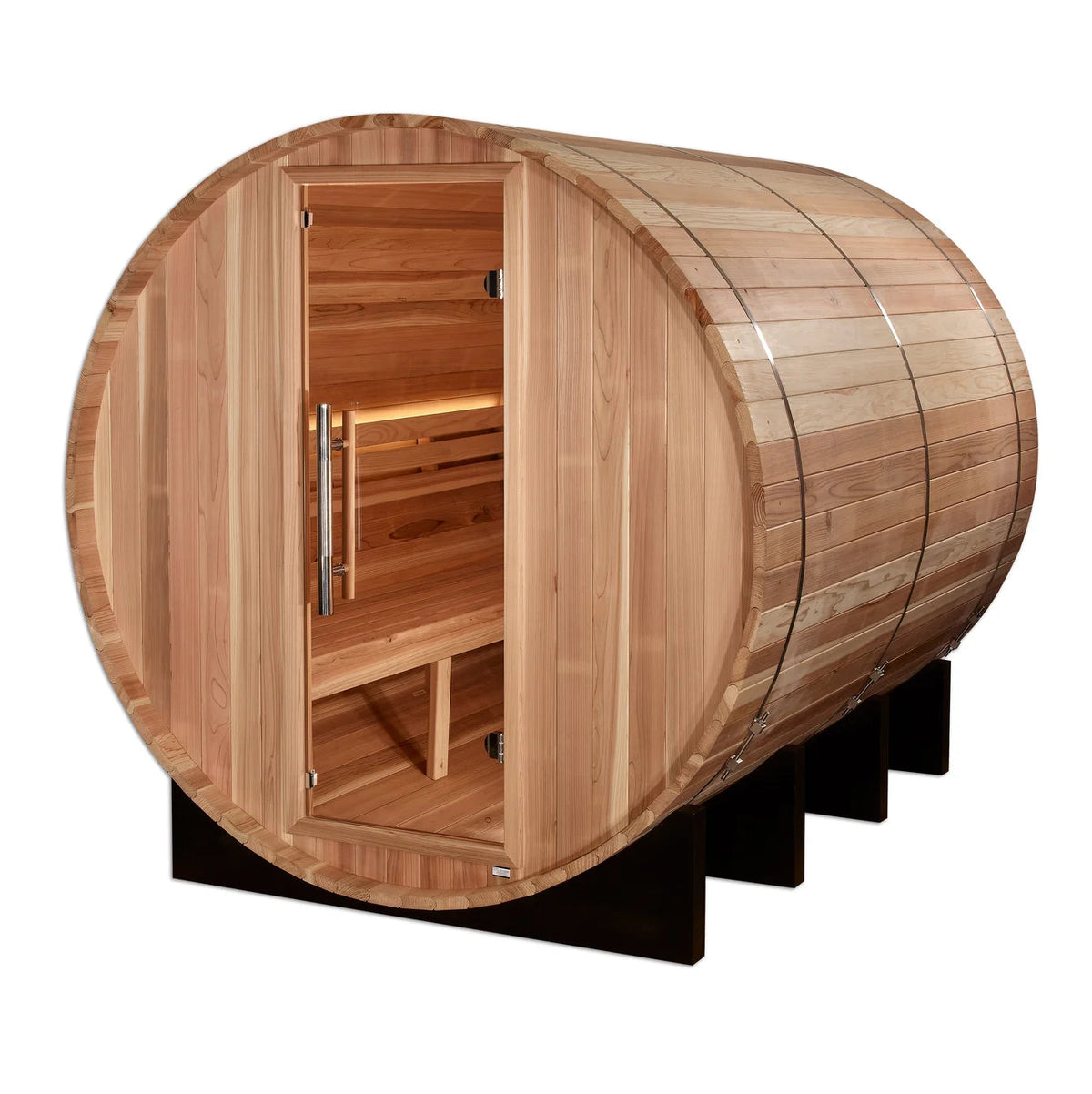 Golden Designs Klosters 6-Person Traditional Barrel Sauna Golden Designs