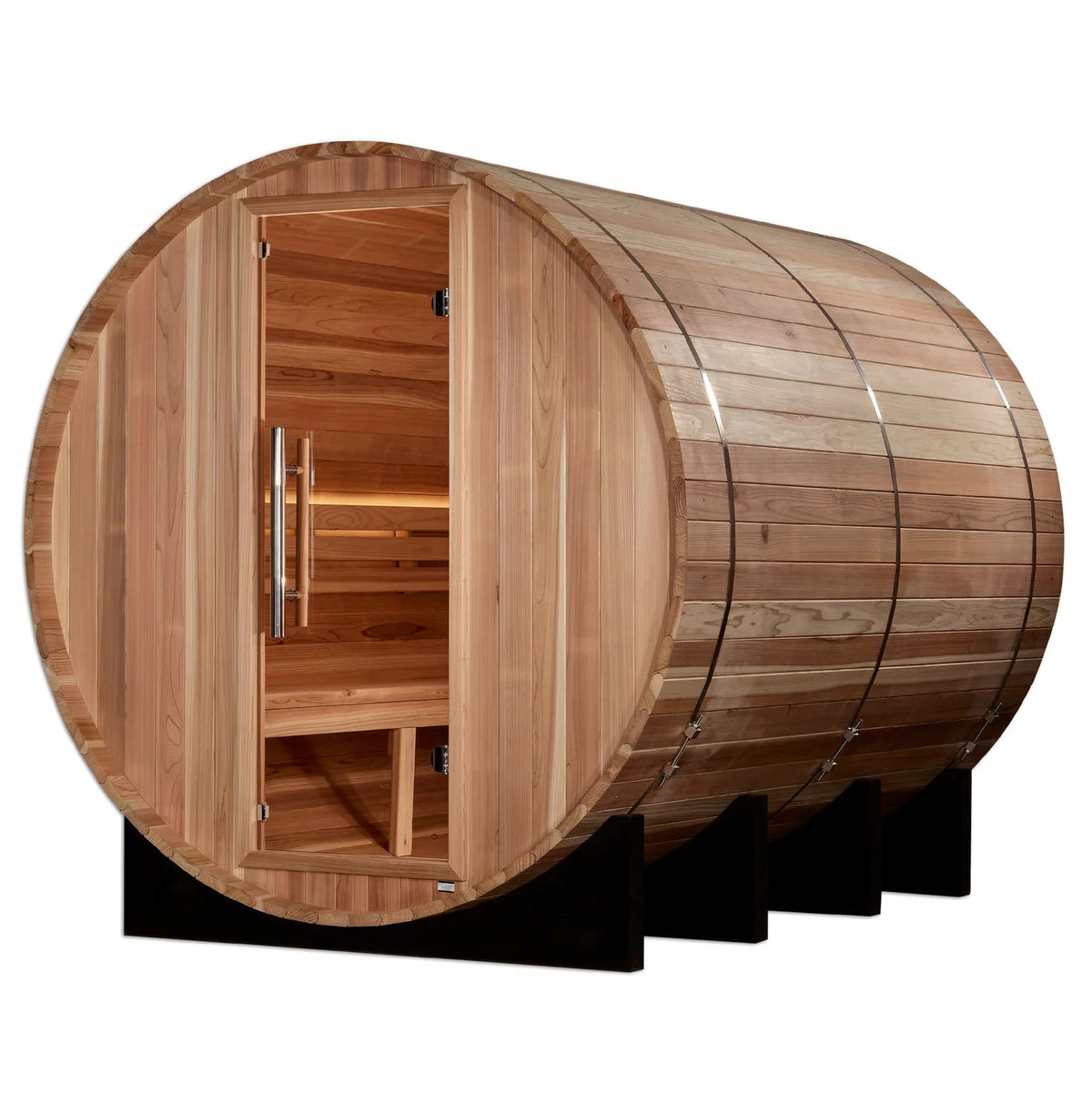 Golden Designs Klosters 6-Person Traditional Barrel Sauna Golden Designs
