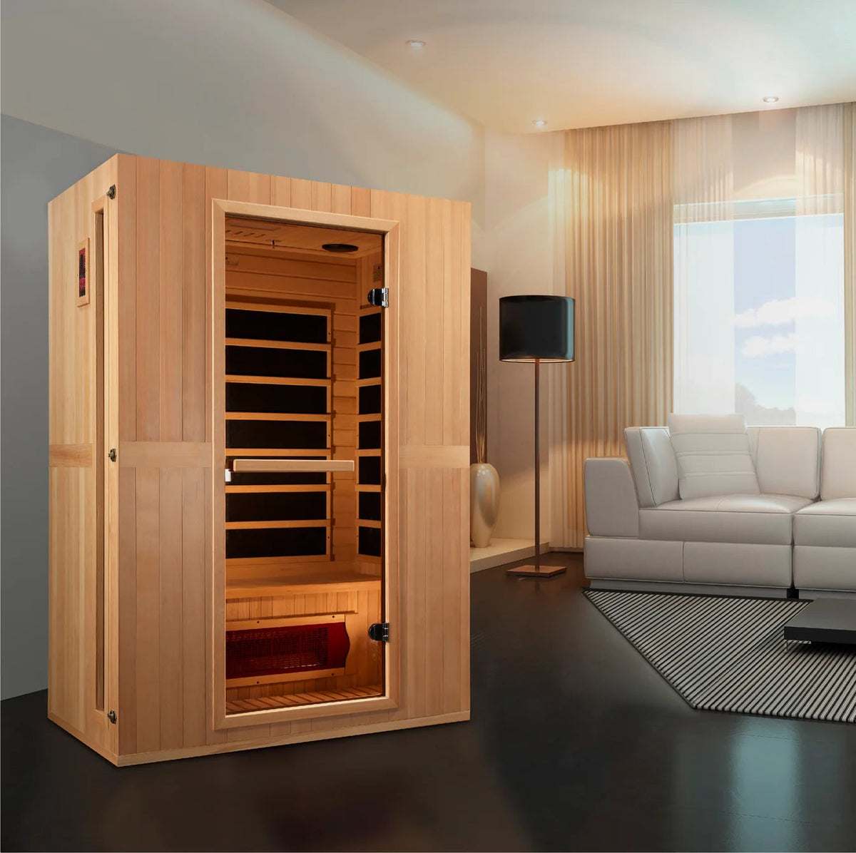 Maxxus MX-LS2-01 2-Person Low EMF FAR Infrared Sauna Maxxus