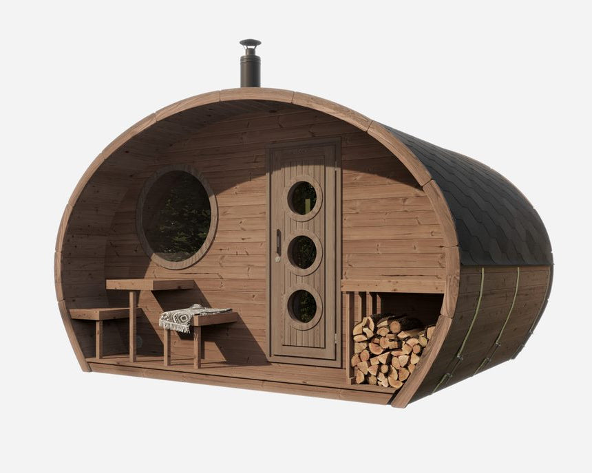 SaunaLife Model G11 Outdoor Home Sauna Kit