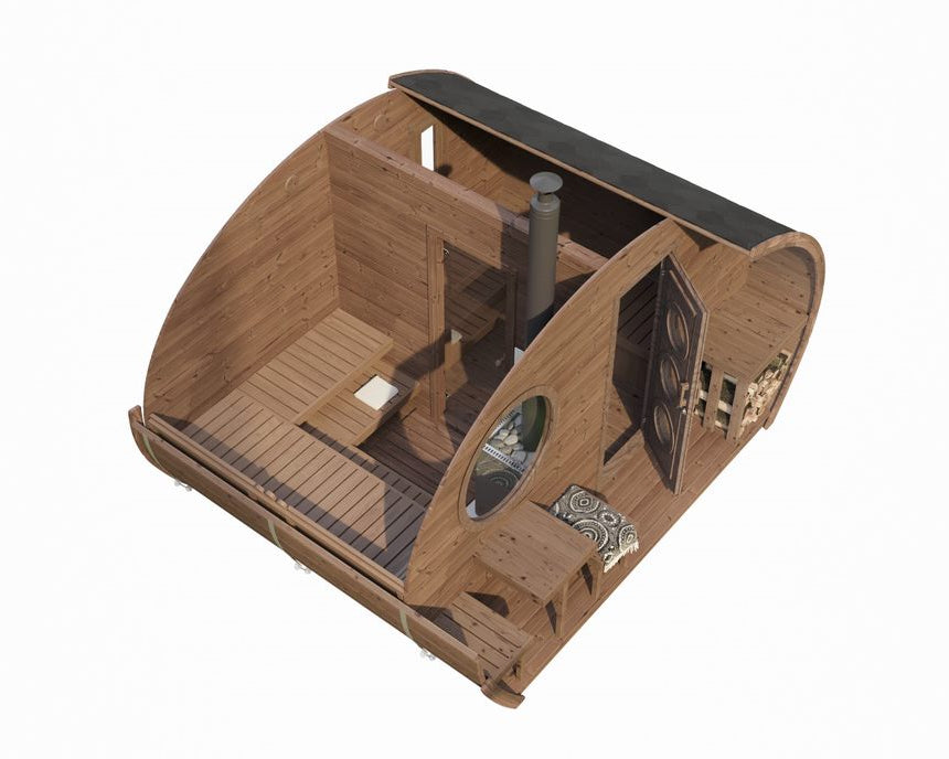 SaunaLife Model G11 Outdoor Home Sauna Kit