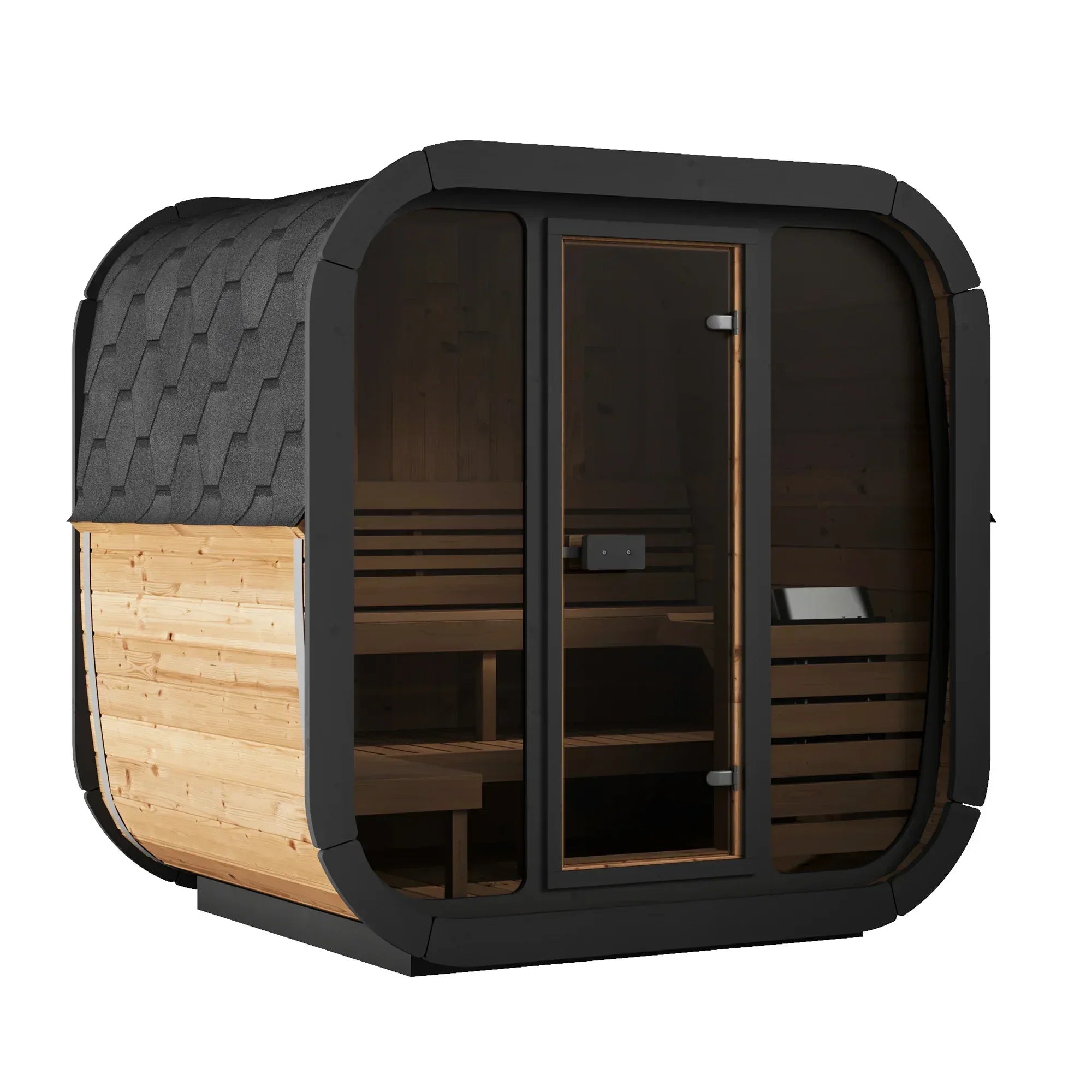 SaunaLife CL4G Cube Outdoor Sauna for Three