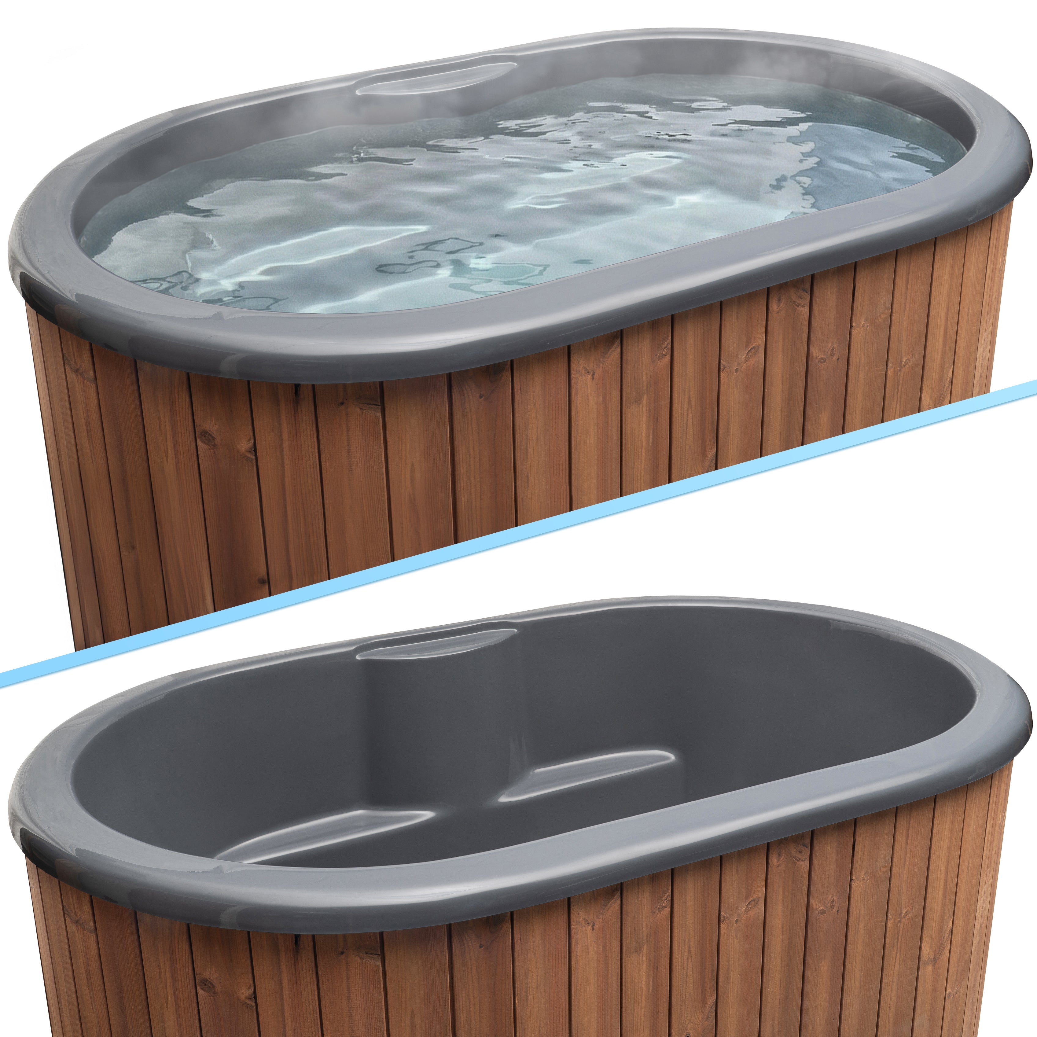 SaunaLife S2N 2-Person Cold Plunge & Hot Immersion Tub SaunaLife