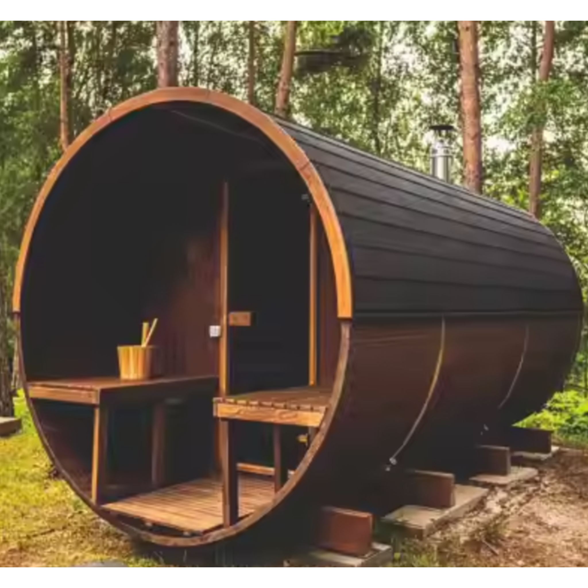 EcoWarm Barrel Sauna