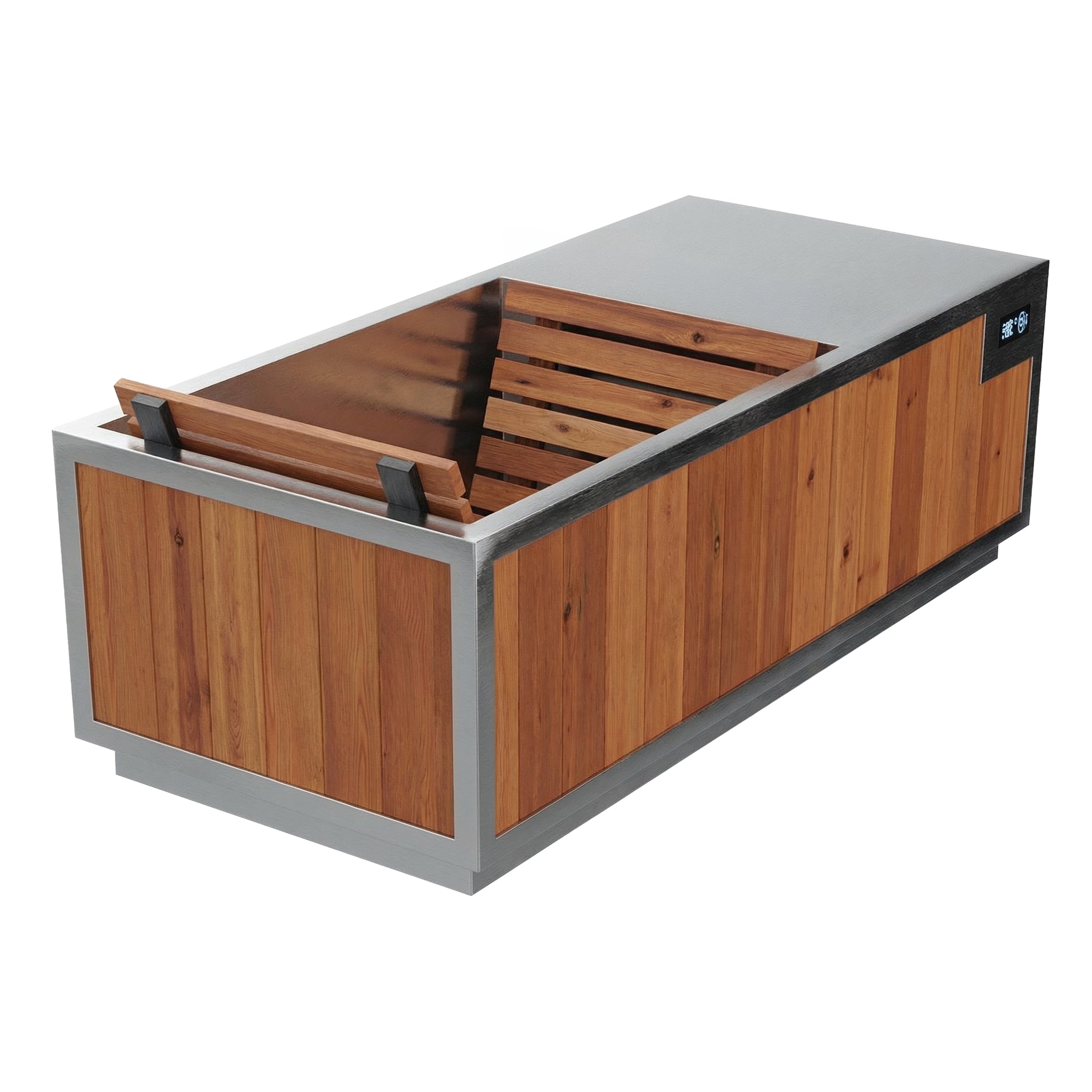 Finnmark SoulCold 1-person cold and hot plunge with stainless steel tub and cedar exterior