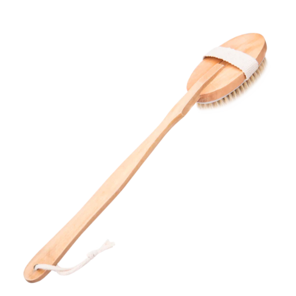 Scandia Sauna Brush with Detachable Handle – A high-quality natural wood sauna brush designed for exfoliation and improved circulation. Ideal for dry brushing and sauna sessions.