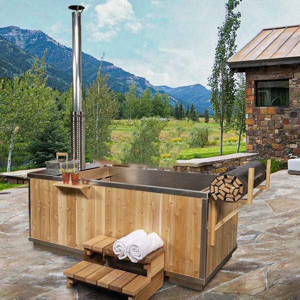 Leisurecraft Starlight Wood Burning Hot Tub | Canadian Timber Soaker - Sauna Luxuries